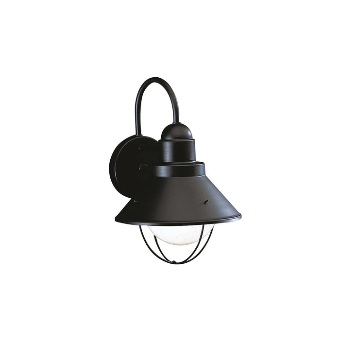 Kichler - 9022BK - One Light Outdoor Wall Mount - Seaside - Black