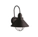 Kichler - 9023BK - One Light Outdoor Wall Mount - Seaside - Black