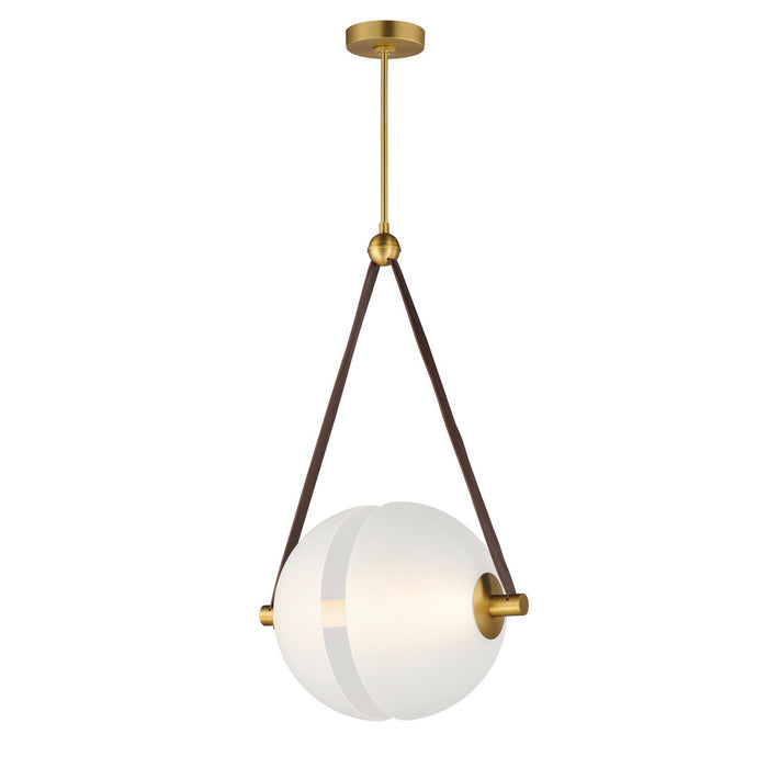 ET2 - E24089-90NAB - LED Pendant - Dispatch - Natural Aged Brass