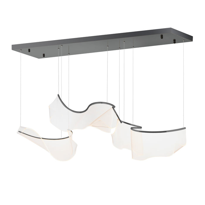 ET2 - E24883-133BGM - LED Pendant - Rinkle - Brushed Gunmetal