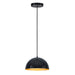 ET2 - E24902-GBGLD - LED Pendant - Hemisphere - Gloss Black / Gold