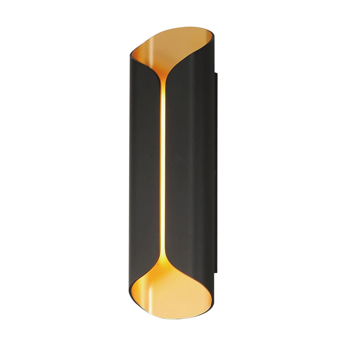 ET2 - E30156-BKGLD - LED Outdoor Wall Lamp - Folio - Black / Gold