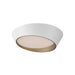 ET2 - E51032-WTGLD - LED Flush Mount - Slant - White/Gold