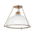 Troy Lighting - C2118-PBR - One Light Semi Flush Mount - Glint - Patina Brass