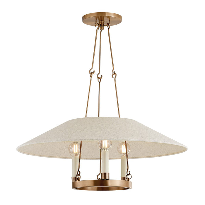 Troy Lighting - F1625-PBR - Three Light Chandelier - Archive - Patina Brass