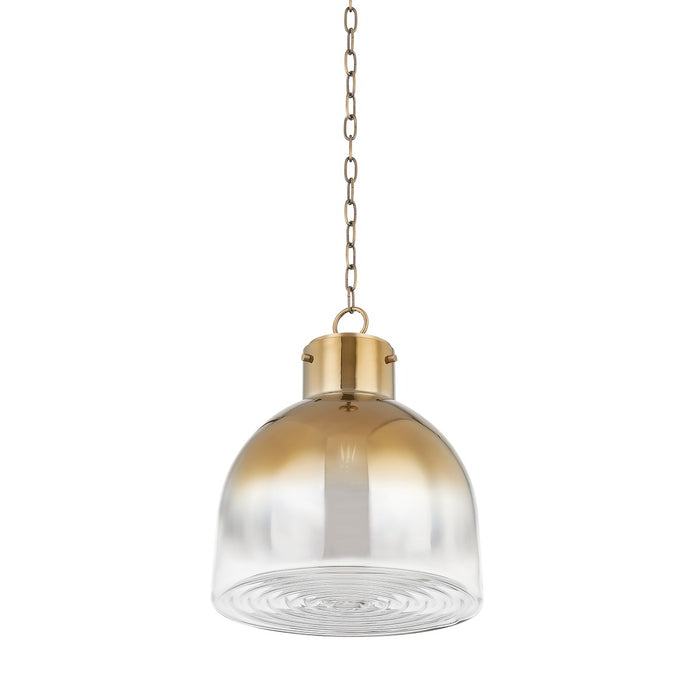 Troy Lighting - F2116-PBR - One Light Pendant - Beryl - Patina Brass