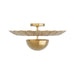 Arteriors - DFI01 - Two Light Flush Mount - Teresa - Antique Brass