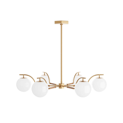 Arteriors - DLC04 - Six Light Chandelier - Tricia - Antique Brass