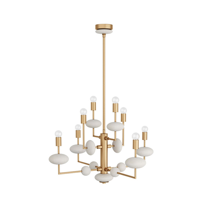 Arteriors - DMC01 - Eight Light Chandelier - Vista - Antique Brass