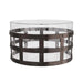 Arteriors - GDAVI02 - Centerpiece - Rivet - Blackened Iron