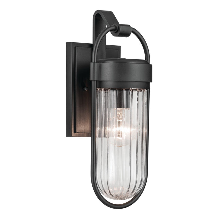 Kichler - 59123BKT - One Light Outdoor Wall Mount - Brix - Textured Black