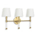 Regina Andrew - 15-1210 - Three Light Wall Sconce - Auburn - Gold Leaf