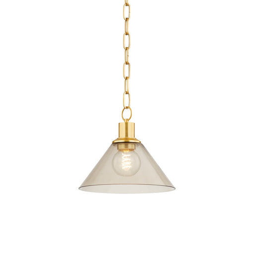 Mitzi - H829701S-AGB - One Light Pendant - Anniebee - Aged Brass