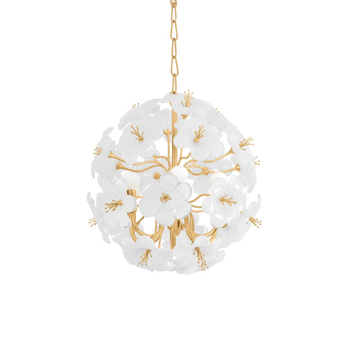 Corbett Lighting - 367-22-GL - Six Light Chandelier - Hygea - Gold Leaf