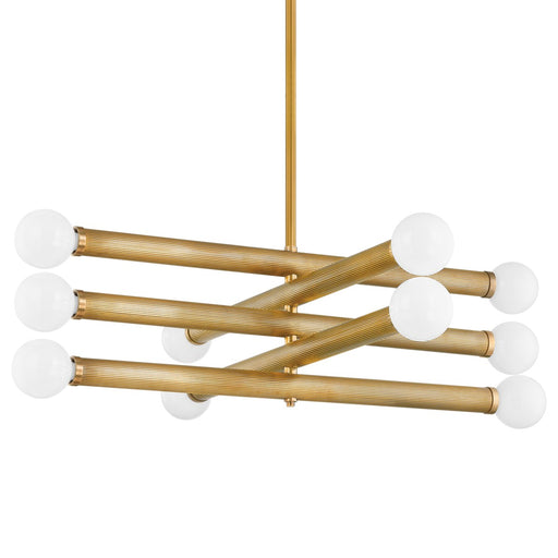 Corbett Lighting - 373-50-VB - Ten Light Chandelier - Pienza - Vintage Brass