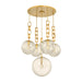 Corbett Lighting - 374-38-VB - Five Light Chandelier - Nessa - Vintage Brass