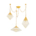 Corbett Lighting - 383-58-VPB - Three Light Chandelier - Angelique - Vintage Polished Brass