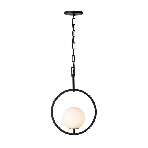 Varaluz - 388P01MBFG - One Light Pendant - Stopwatch - Matte Black/French Gold