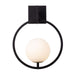 Varaluz - 388W01SMBFG - One Light Wall Sconce - Stopwatch - Matte Black/French Gold