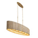 Varaluz - 391N06FG - Six Light Linear Pendant - Jacob's Ladder - French Gold