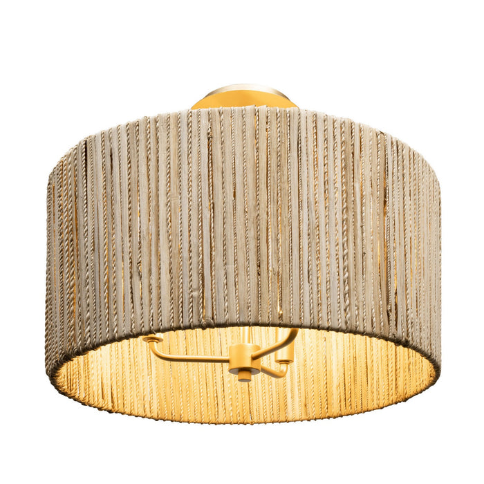 Varaluz - 391S03FG - Three Light Semi-Flush Mount - Jacob's Ladder - French Gold