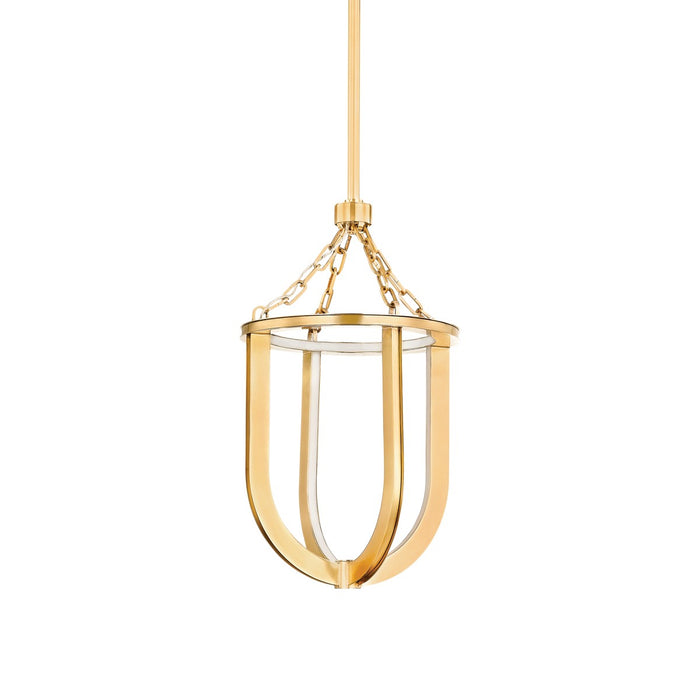 Hudson Valley - 2913-AGB - LED Lantern - Tournu - Aged Brass