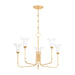 Hudson Valley - 3345-VGL - Five Light Chandelier - Montclair - Vintage Gold Leaf