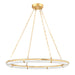 Hudson Valley - 5142-AGB - LED Chandelier - Sennett - Aged Brass