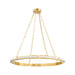 Hudson Valley - 8136-AGB - LED Chandelier - Wingate - Aged Brass