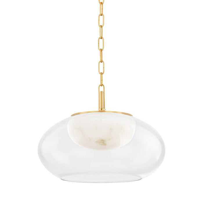 Hudson Valley - 9017-AGB - LED Pendant - Moore - Aged Brass