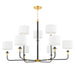 Hudson Valley - 9148-AOB - One Light Chandelier - Paramus - Aged Old Bronze