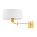 Hudson Valley - BKO1600-AGB - One Light Wall Sconce - Sammy - Aged Brass