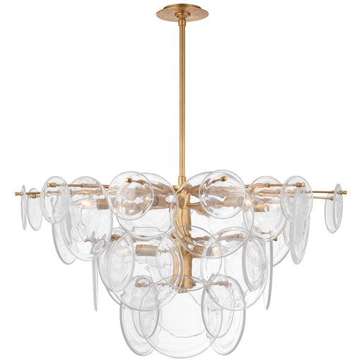 Visual Comfort Signature - ARN 5450G-CSG - Nine Light Chandelier - Loire - Gild