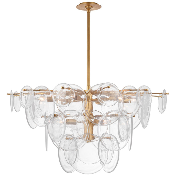 Visual Comfort Signature - ARN 5450G-CSG - Nine Light Chandelier - Loire - Gild