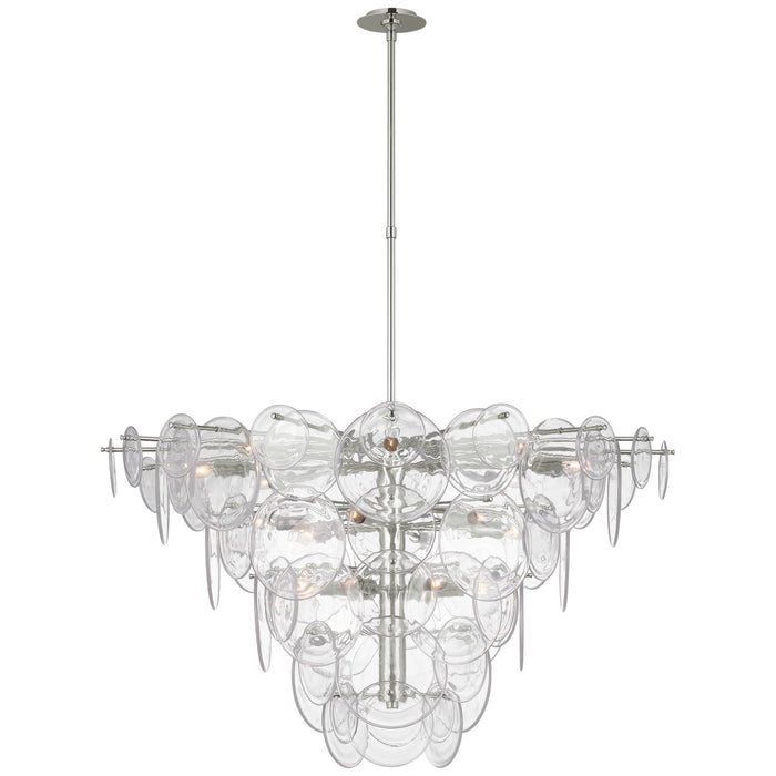 Visual Comfort Signature - ARN 5454PN-CSG - LED Chandelier - Loire - Polished Nickel