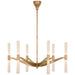 Visual Comfort Signature - ARN 5470HAB-WG - LED Chandelier - Brenta - Hand-Rubbed Antique Brass