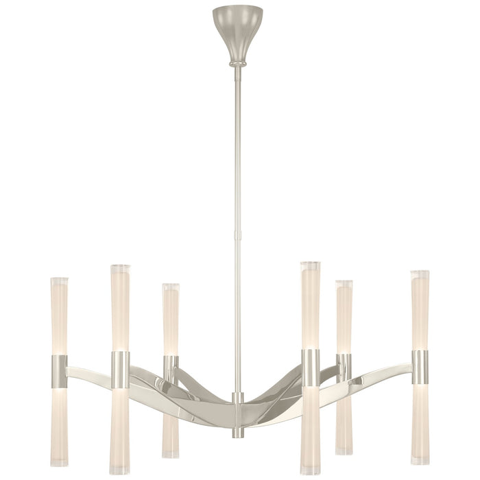 Visual Comfort Signature - ARN 5470PN-WG - LED Chandelier - Brenta - Polished Nickel