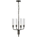 Visual Comfort Signature - ARN 5481BZ-CG - LED Chandelier - Casoria - Bronze