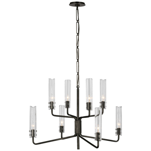 Visual Comfort Signature - ARN 5483BZ-CG - LED Chandelier - Casoria - Bronze