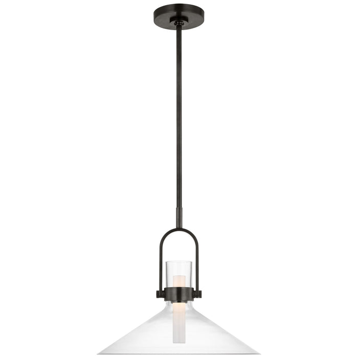 Visual Comfort Signature - IKF 5451BZ-CG - LED Pendant - Larkin - Bronze