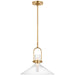 Visual Comfort Signature - IKF 5451HAB-CG - LED Pendant - Larkin - Hand-Rubbed Antique Brass