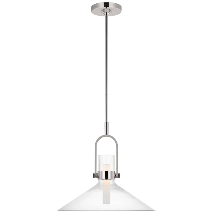 Visual Comfort Signature - IKF 5451PN-CG - LED Pendant - Larkin - Polished Nickel