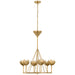 Visual Comfort Signature - JN 5003AB - Six Light Chandelier - Alberto - Antique-Burnished Brass