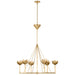 Visual Comfort Signature - JN 5004AB - Six Light Chandelier - Alberto - Antique-Burnished Brass