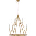 Visual Comfort Signature - JN 5175GI - LED Chandelier - Lorio - Gilded Iron