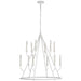 Visual Comfort Signature - JN 5175PW - LED Chandelier - Lorio - Plaster White