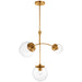 Visual Comfort Signature - KS 5117SB-CG - LED Chandelier - Prescott - Soft Brass