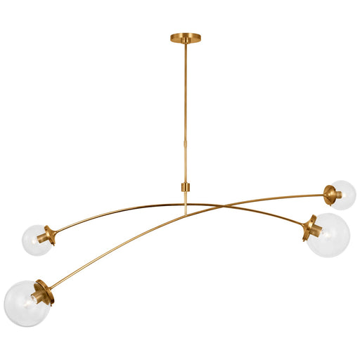 Visual Comfort Signature - KS 5406SB-CG - LED Chandelier - Prescott - Soft Brass