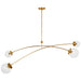 Visual Comfort Signature - KS 5406SB-CG - LED Chandelier - Prescott - Soft Brass