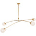 Visual Comfort Signature - KS 5406SB-WG - LED Chandelier - Prescott - Soft Brass